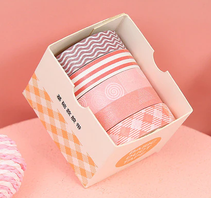 Washi Tape klein, 5 Stück